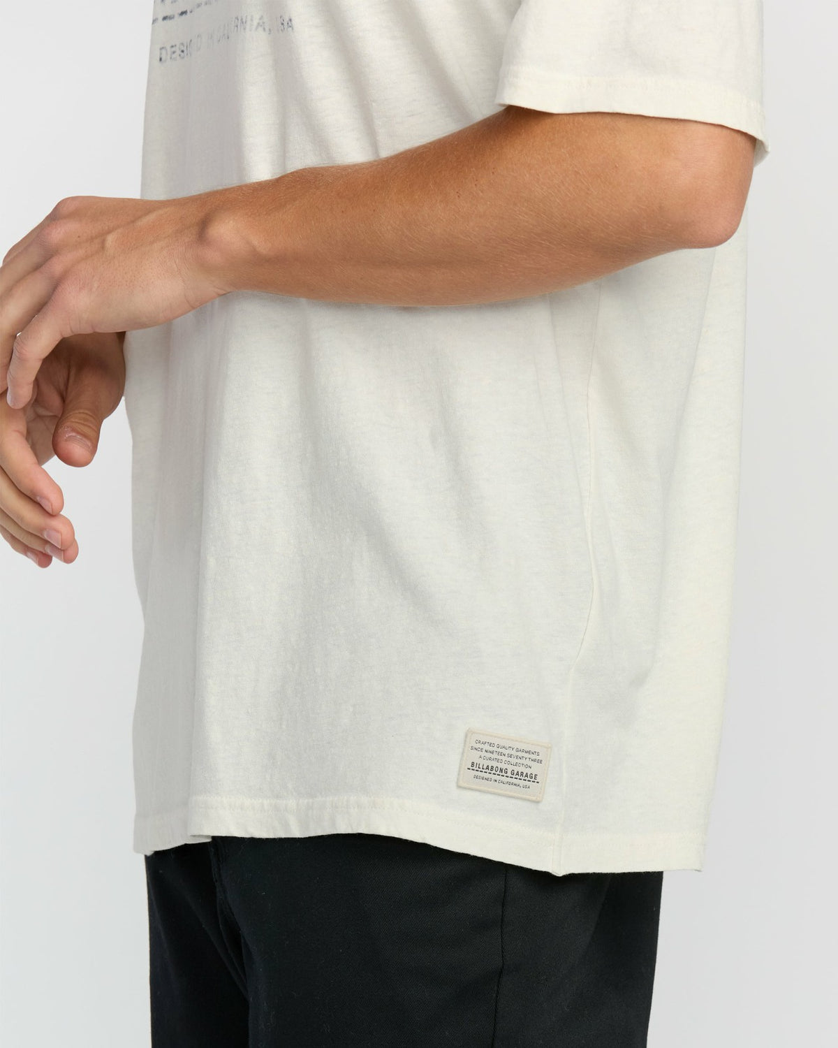 Billabong The Label Garage Regular Short Sleeve T-Shirt - Off White