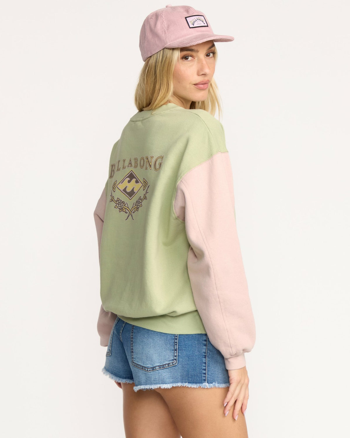 Billabong The Original Vibes Kendal Crewneck Sweatshirt - Pistachio