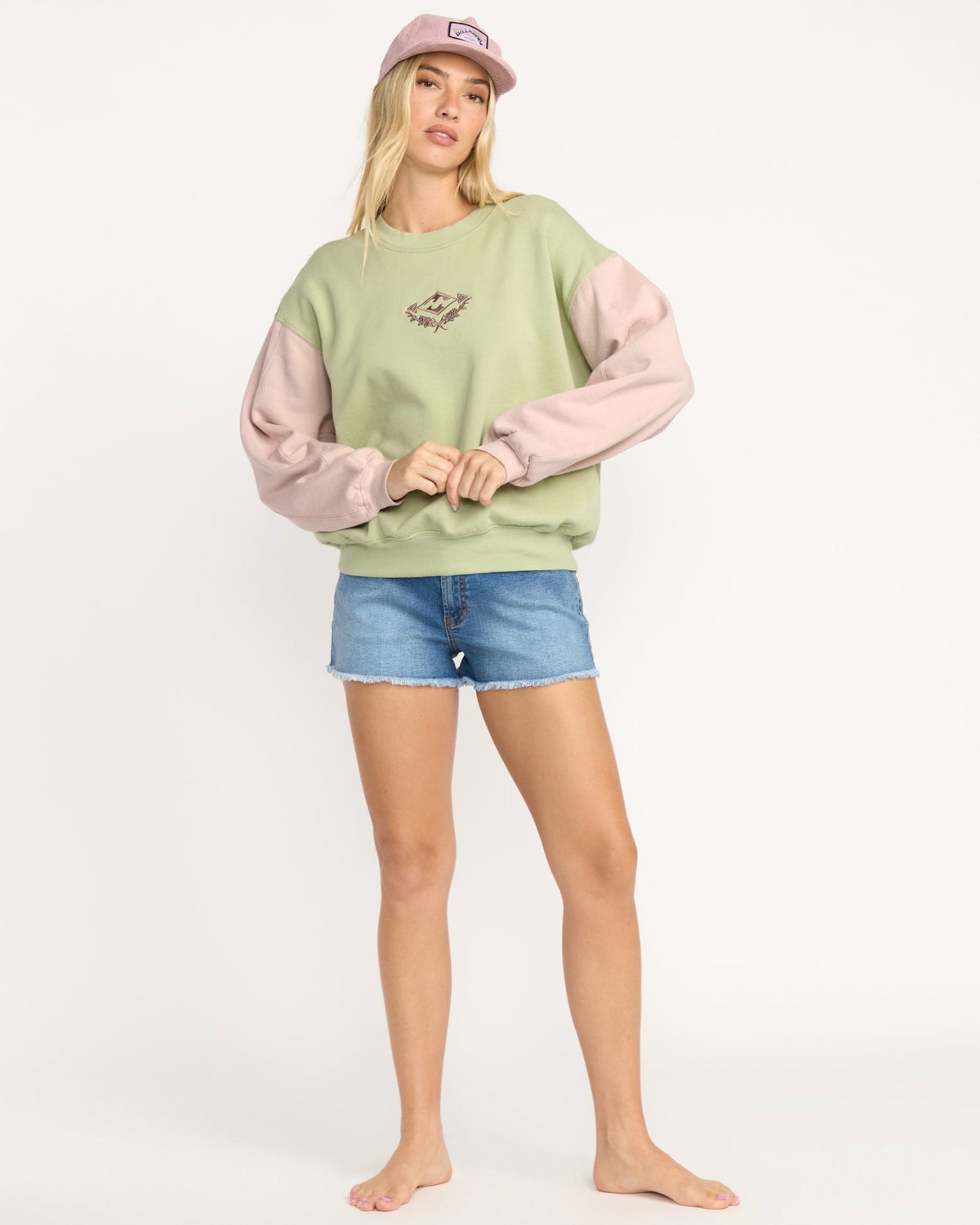 Billabong The Original Vibes Kendal Crewneck Sweatshirt - Pistachio