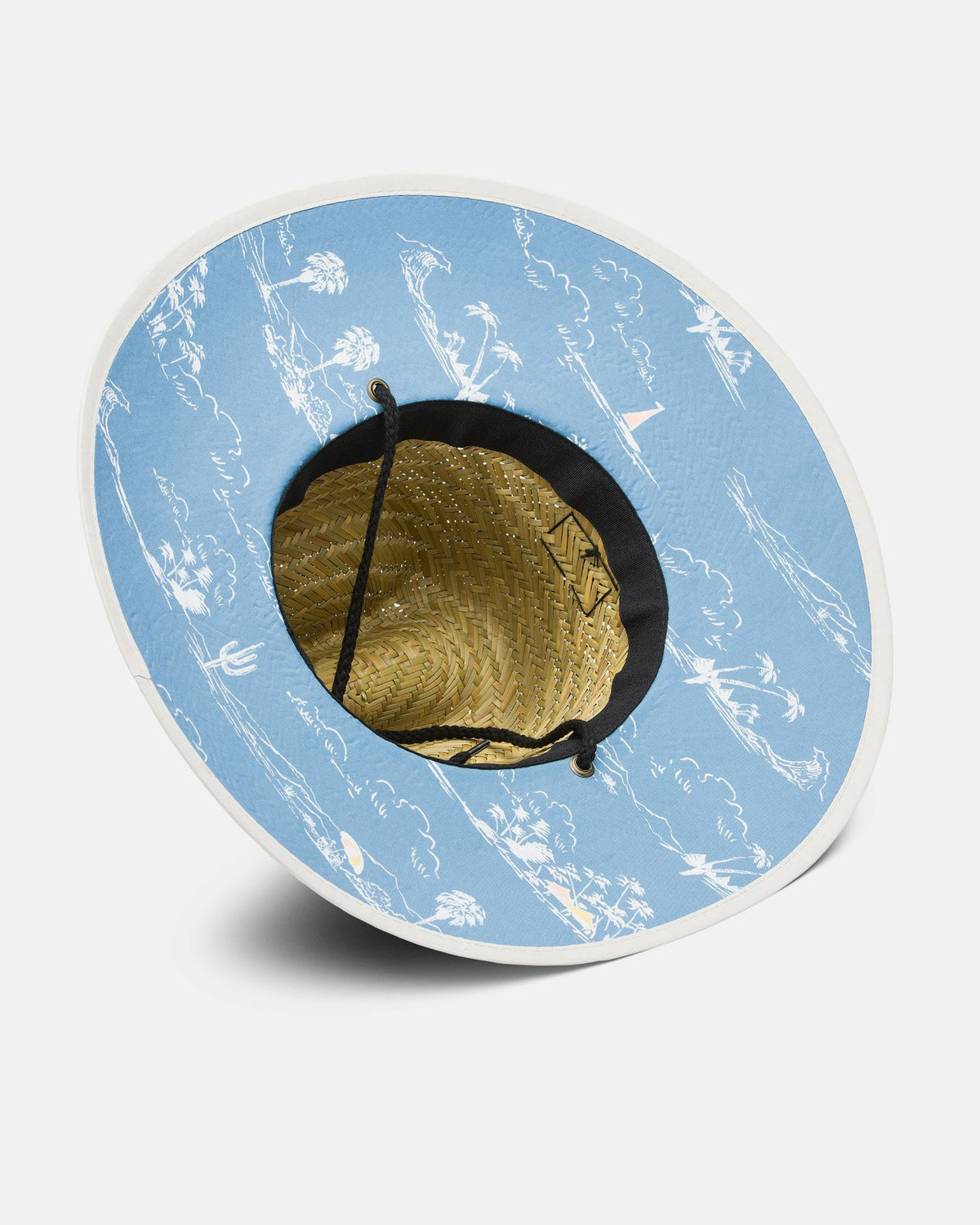 Billabong Tides Print Straw Hat - Steel Blue