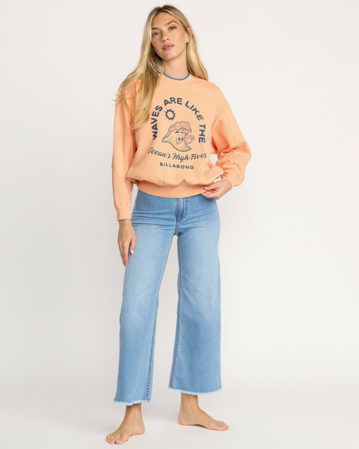 Billabong Time For Kendal Crewneck Sweatshirt - Sunstone