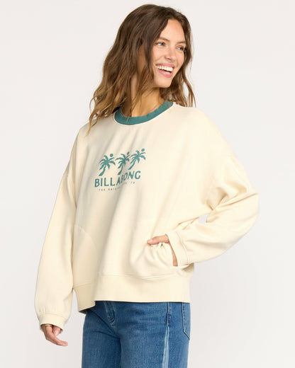 Billabong Triple Palms Crewneck Sweatshirt - Whitecap