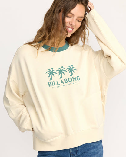 Billabong Triple Palms Crewneck Sweatshirt - Whitecap