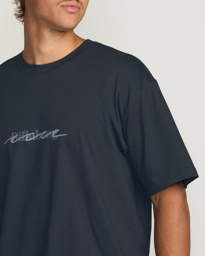Billabong Triple Up Regular Tee - Aged Indigo
