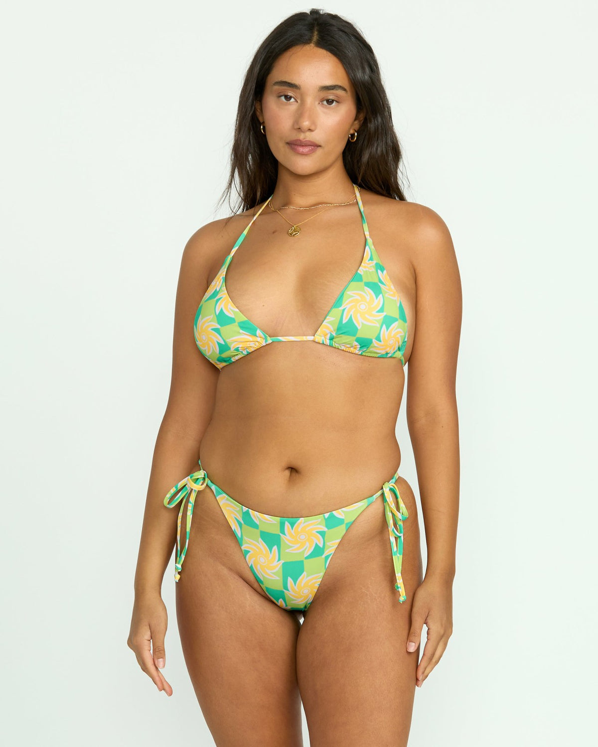 Billabong Trippin On Sun Multi Triangle Bikini Top - Multi