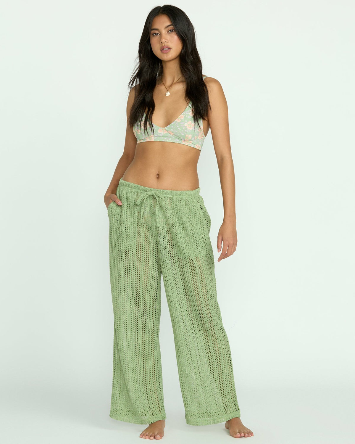 Billabong Tropic Beach Cover-Up Pants - Pistachio