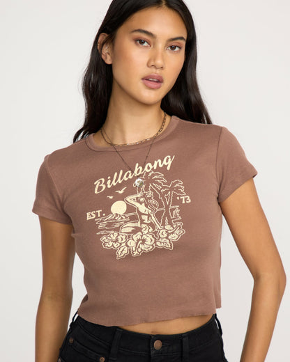 Billabong Tropic Happenings Short Sleeve T-Shirt - Espresso