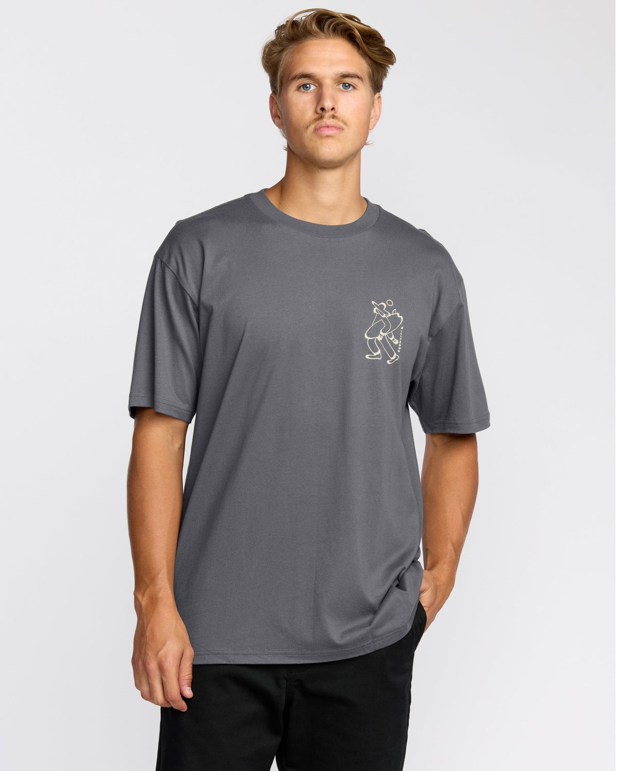 Billabong Up The Beach Regular Short Sleeve T-Shirt - Char