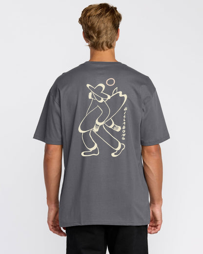 Billabong Up The Beach Regular Short Sleeve T-Shirt - Char