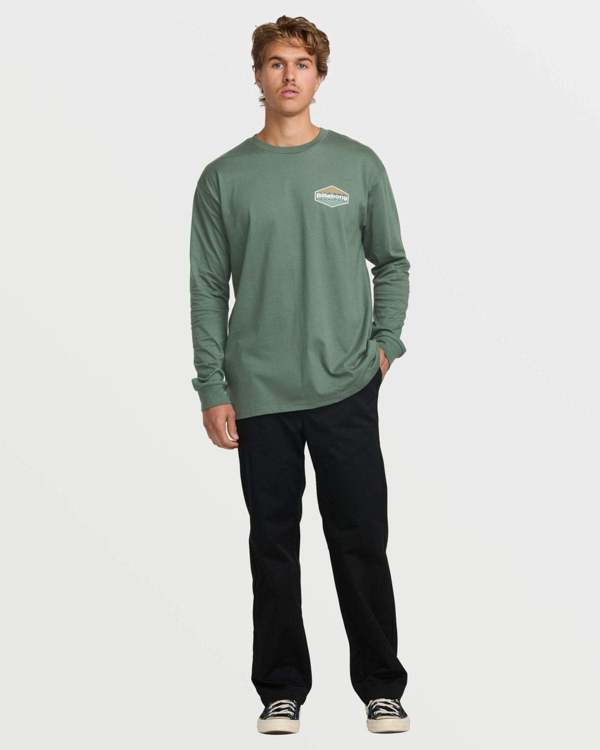 Billabong Walled Regular Long Sleeve Tee - Dark Slate