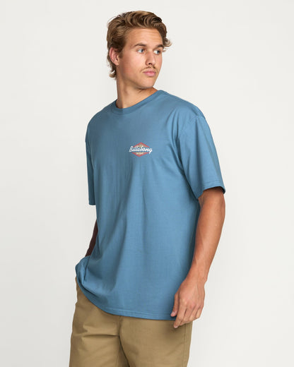 Billabong Walled Regular Tee - Carolina Blue
