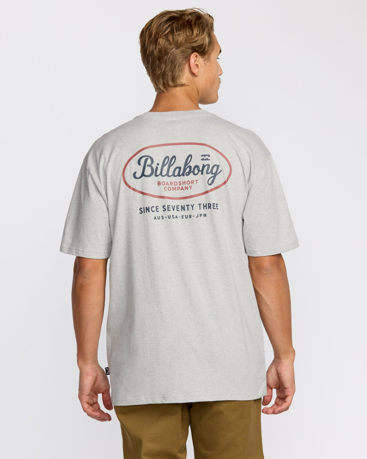 Billabong Walled Regular Short Sleeve T-Shirt - Lt Grey Htr