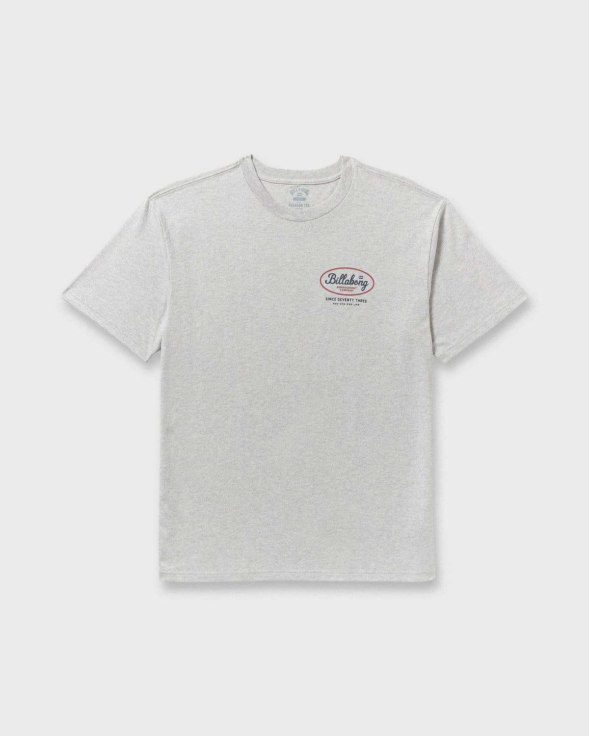Billabong Walled Regular Short Sleeve T-Shirt - Lt Grey Htr