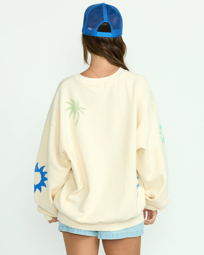 Billabong Water Signs Kendal Crewneck Sweatshirt - Whitecap