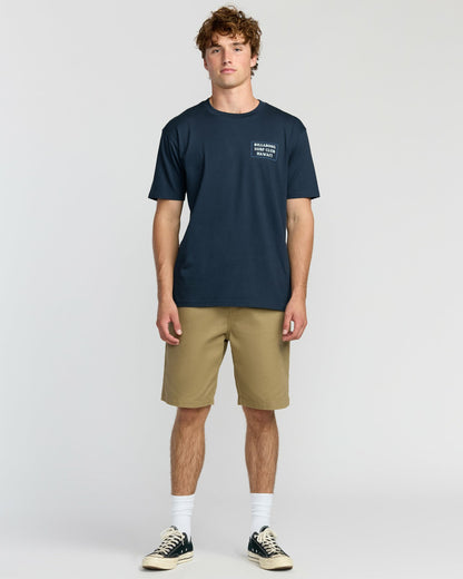Billabong Wave Hi Premium Short Sleeve T-Shirt - Navy