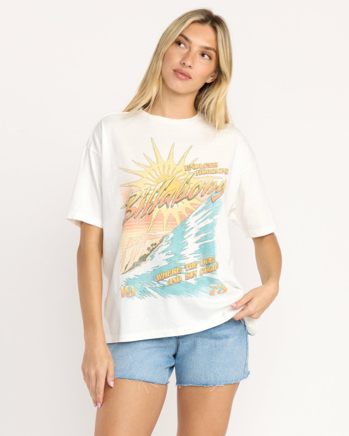 Billabong Where Suns Collide T-Shirt - Salt Crystal