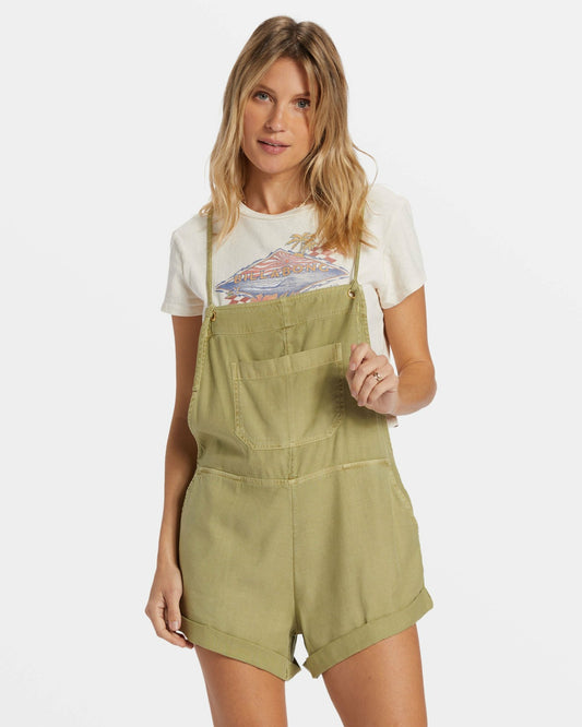 Billabong Wild Pursuit Romper - Avocado