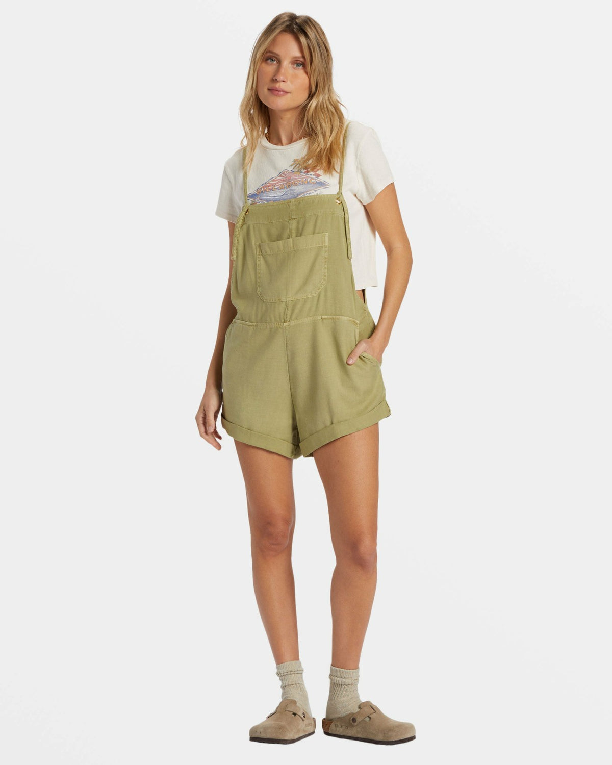 Billabong Wild Pursuit Romper - Avocado