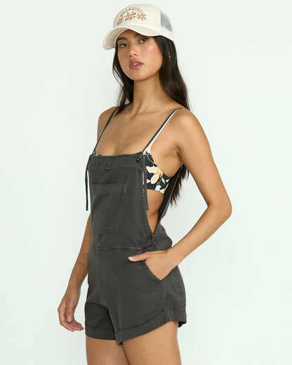 Billabong Wild Pursuit Romper - Off Black