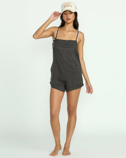 Billabong Wild Pursuit Romper - Off Black
