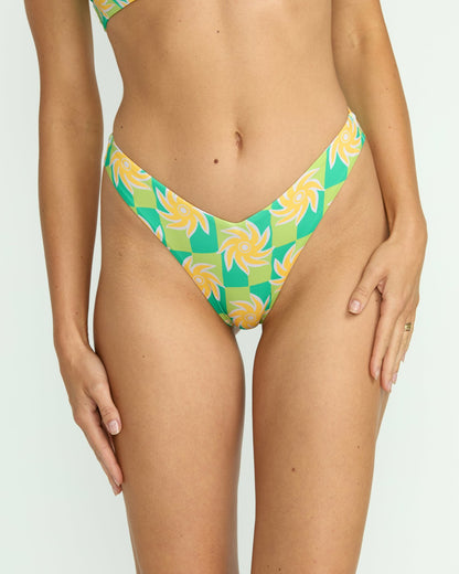 Billabong Trippin On Sun V Hike Bikini Bottom - Multi