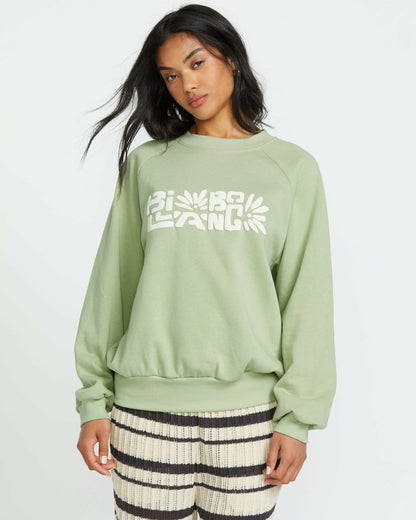 Billabong The Waves Crew Sweatshirt - Pistachio