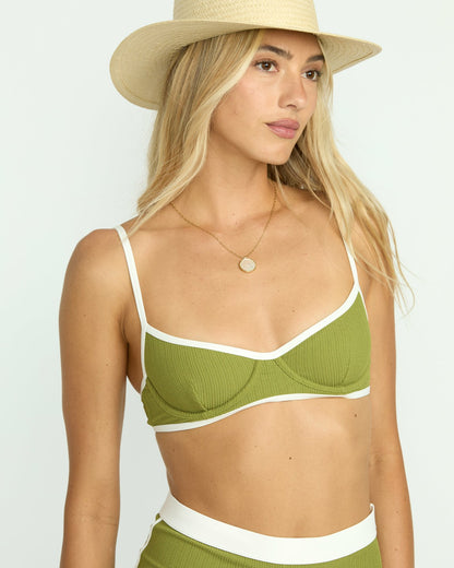 Billabong Sunrays Tami Underwire Bikini Top - Ranger Green