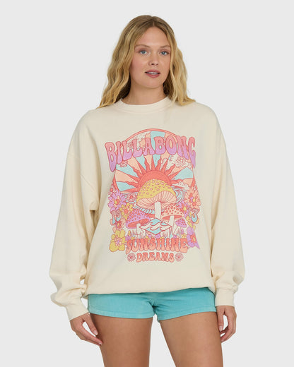 Billabong Ride In Crewneck Sweatshirt - Whitecap