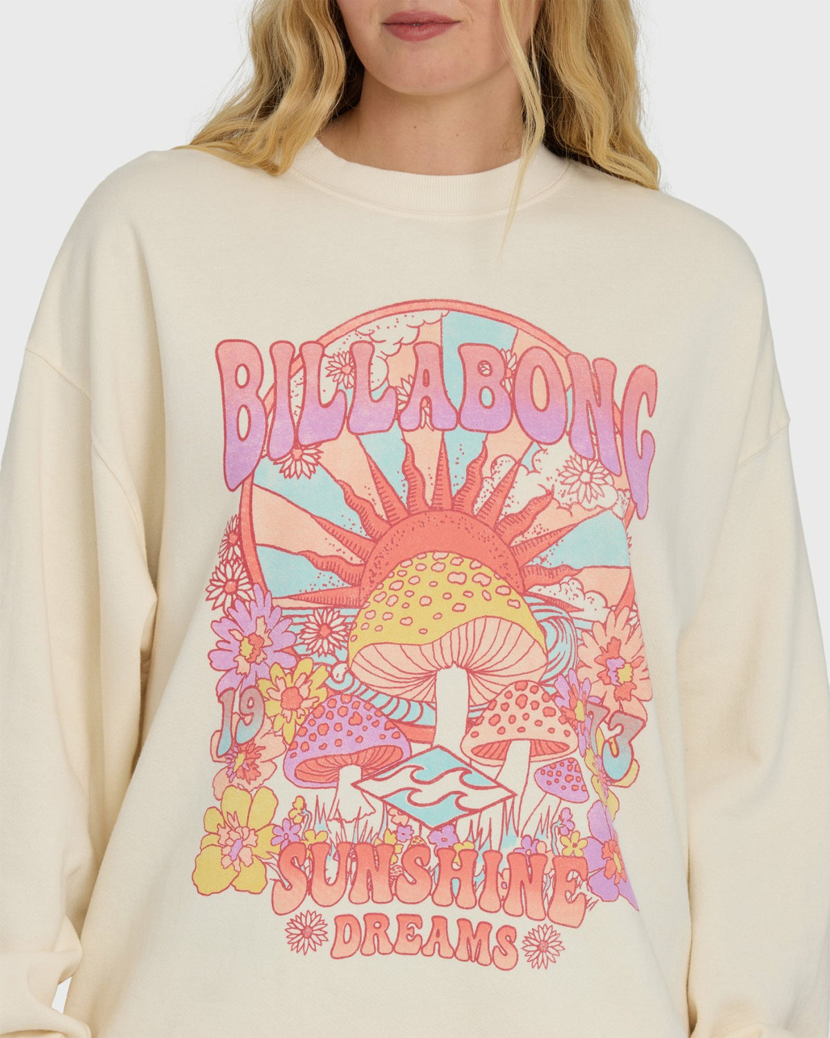 Billabong Ride In Crewneck Sweatshirt - Whitecap