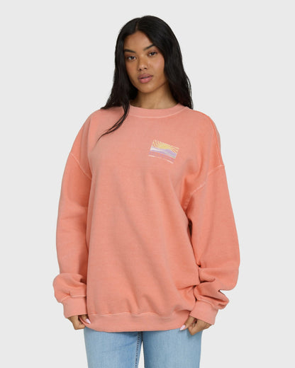 Billabong Ride In Crewneck Sweatshirt - Peach Out