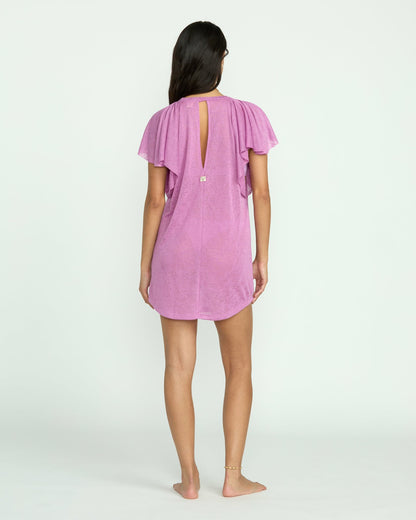 Billabong Out For Waves Coverup Dress - Bright Rose
