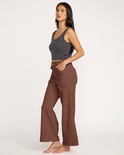 Billabong Free Fall High-Waist Cord Pants - Espresso
