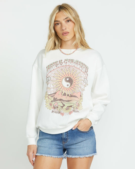 Billabong Balanced Out Crew Sweatshirt - Salt Crystal